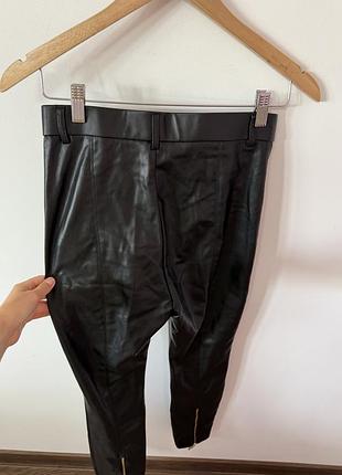 Шкіряні брюки zara🌿 5