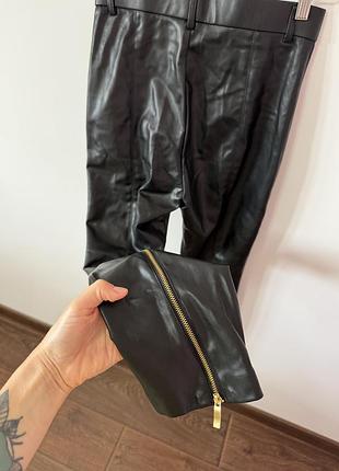 Шкіряні брюки zara🌿 6