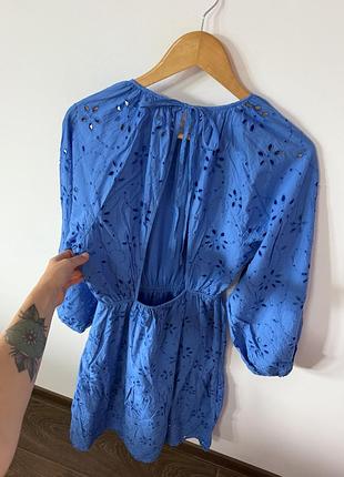 Шикарне котонове міді плаття h&m🌿 2