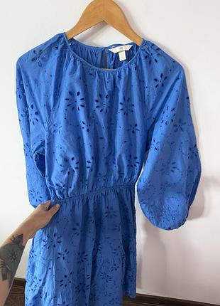 Шикарне котонове міді плаття h&m🌿 6
