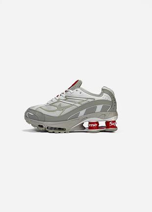 Nike shox ride 2 x supreme white/grey/red