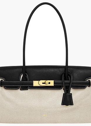 Сумка жіноча jw pei yara shoulder bag canvas black/beige