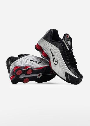 Nike shox r4 black/metallic silver 2