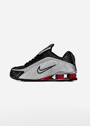 Nike shox r4 black/metallic silver