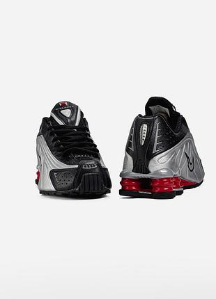 Nike shox r4 black/metallic silver 8