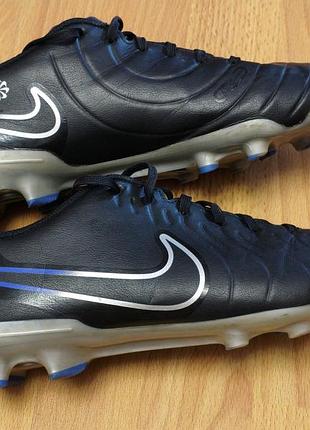 Футбольні бутси чоловічі nike tiempo legend 10 elite fg чорні