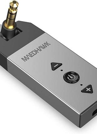 Адаптер maedhawk x4 pro bluetooth aux 3,5 мм беспроводной автомобильный стерео приемник для аудиоустройств
