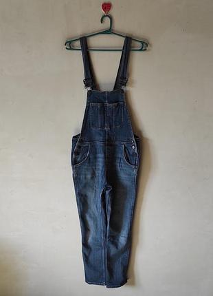 Женский джинсовый комбинезон fat face denim (размер usk 10 / eur 38 / s-m)