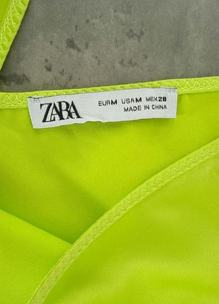 Ярко лаймовый топ zara 5