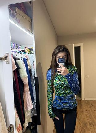 Топ жіночий zara з квітковим принтом