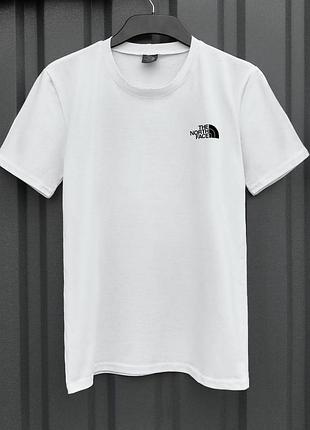 Мужская футболка the north face белая спортивная хлопковая тенниска зе норт фейс на лето xl (b)