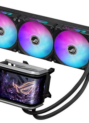 Система жидкостного охлаждения asus rog ryuo iv 360 argb 2200 об/мин 3×120 мм black (90rc01n1-b0eay0)