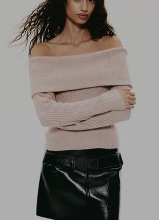 Джемпер женский из шерсти, на плече,свитер на плече h&amp;m