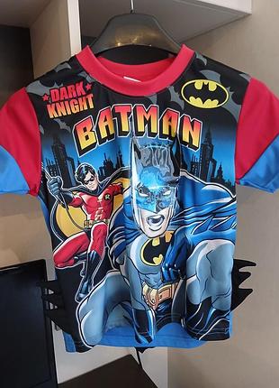 Футболка для хлопчика batman з плащем супергерой хелловін бетмен карнавальна