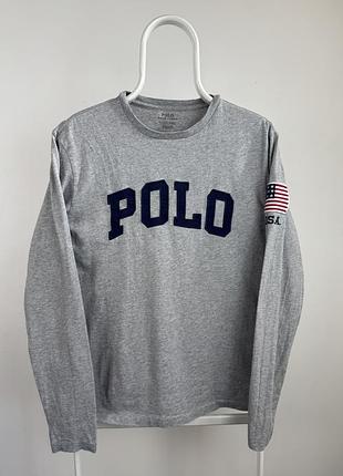 Лонгслів з великим логотипом polo ralph lauren