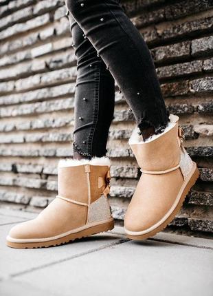 Женские угги ugg w mini bailey bow ii1 фото