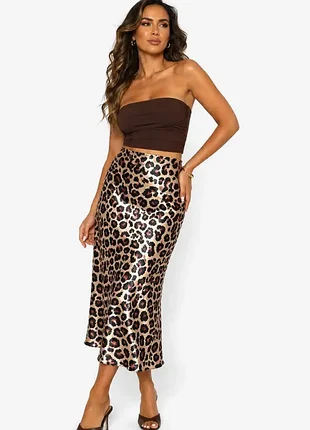 Спідниця з леопардовим принтом