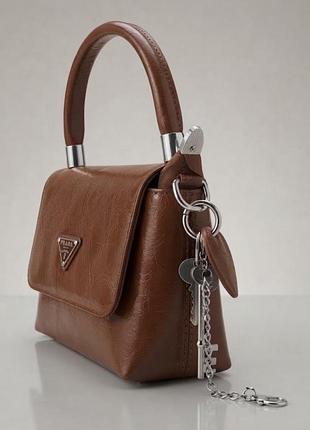 Сумка для жінок prada коричнева 3