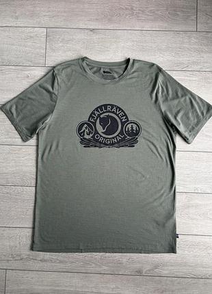 Мужская футболка фельревен fjallraven abisko classic ss outdoor merino wool size xl хл размер мериносовая шерсть майка аутдор джерси тенниска оригинал