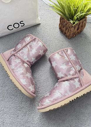 Сапоги ugg crystal star pink на дівчину 36 р оригінал