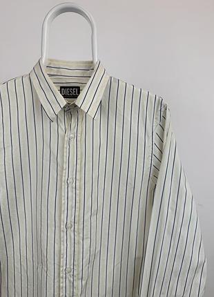 Сорочка з довгим рукавом свіжих колекцій diesel striped shirt