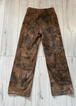 Коричневі джинси zara 4