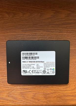 Ssd samsung pm883 960gb 2.5" sata iii v-nand