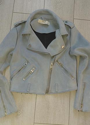 Трендова замшева косуха zara