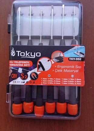 🛠️ набор прецизионных отверток tokyo tky-992 - 6 шт