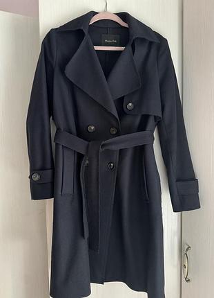 Пальто шерстяне massimo dutti