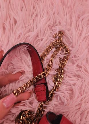 Сумка червона topshop 5