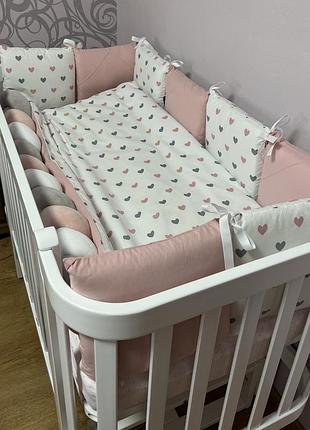 Ліжечко верес монако з маятниковим механізмом (білий колір)