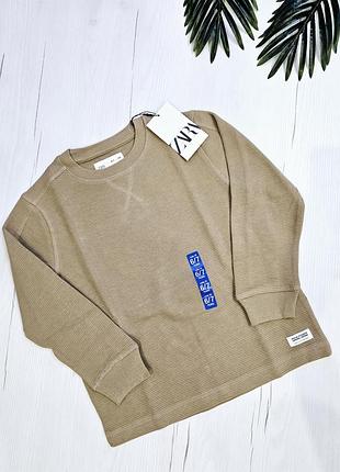 Лонгслів для хлопчика 120см, zara, 6-7років, стильний реглан для хлопчика, светр дитячий, бавовна