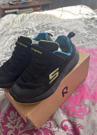 Кросівки для дітей skechers чорні, розмір 31