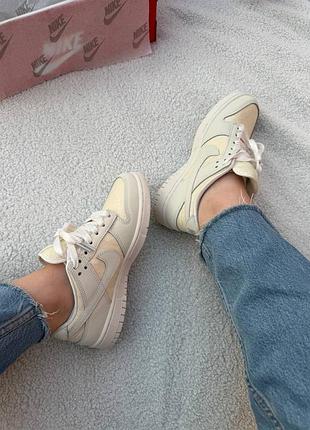 Nike dunk low lace soft pearl 7