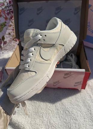 Nike dunk low lace soft pearl 4