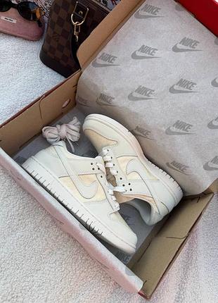 Nike dunk low lace soft pearl 9