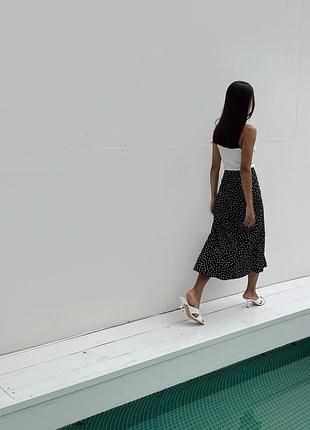 Спідниця міді в горошок the lace 3