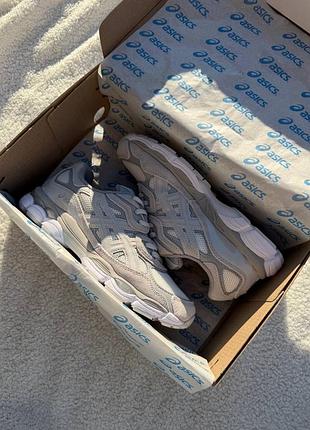 Кросівки asics gel-nyc grey white 4