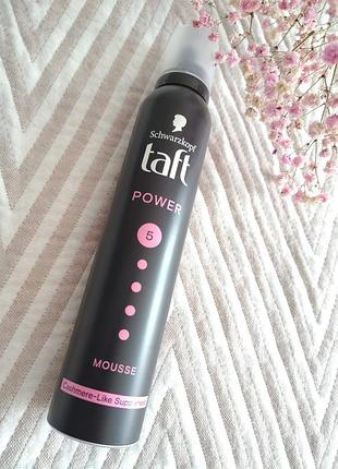 Пена мусс для волос taft power cashmere 5 200 мл