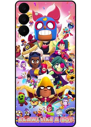 Силіконовий чохол бампер для samsung a27 з малюнком brawl like a boy бравл