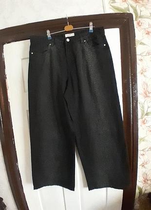Широкие джинси кюлоти розмір 18,denim wide leg