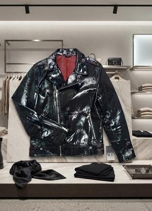 Лакована куртка-косуха бренду zara.оригінал ,унісекс