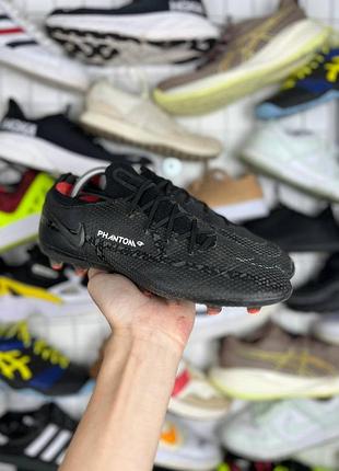 Чорні футбольні бутси nike phantom gt2 elite fg