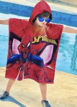 Пончо рушник полотенце для хлопчика spider-man
