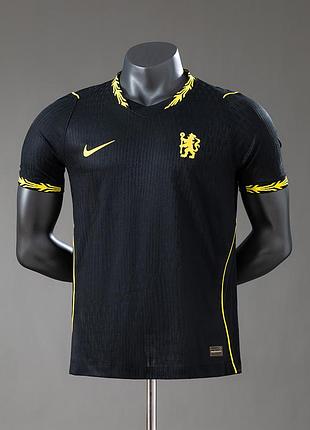 Футболка челсі 26/27 найк виїзна чорна ігрова футбольна форма nike chelsea палмер нето мудрик