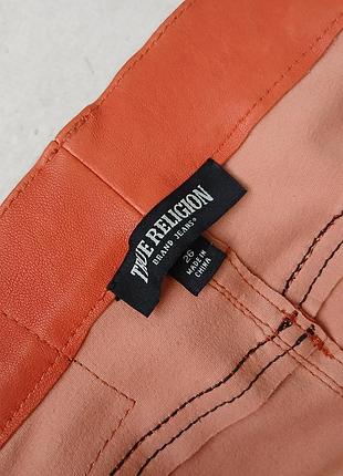 Кожаные брюки bootcut true religion × ed hardy 2