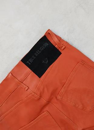 Кожаные брюки bootcut true religion × ed hardy 6