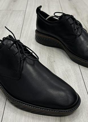 Мужские кожаные туфли-кроссовки ecco st.1 hybrid derby (27,5 см)