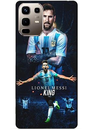 Силіконовий чохол бампер для infinix note 50 pro plus 5g (x6856) з малюнком messi or мессі